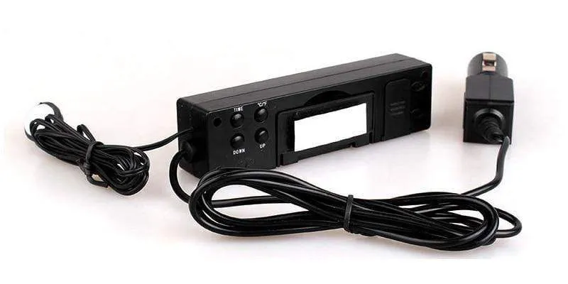 Auto Zubehör LED Auto elektronische Uhr Temperatur Wecker Digitaluhr Automodellierung Für das Auto