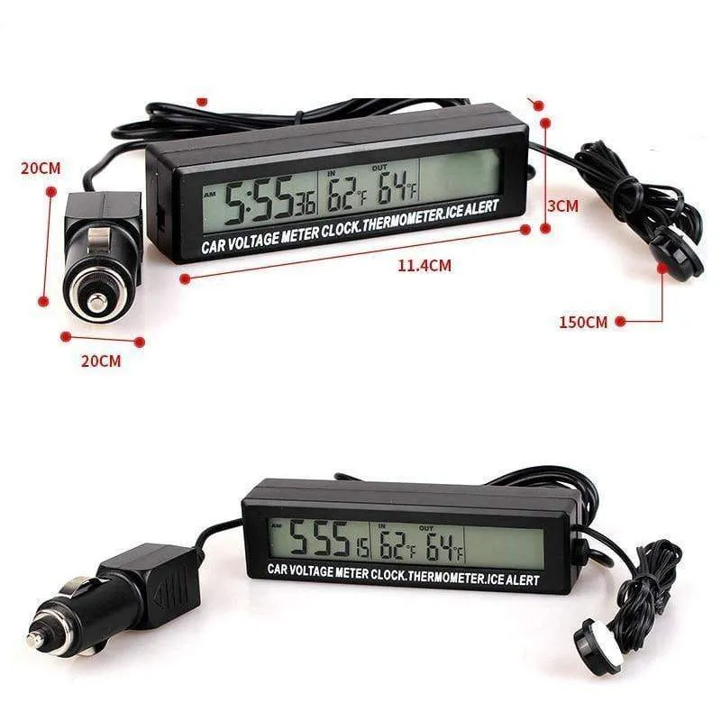 Auto Zubehör LED Auto elektronische Uhr Temperatur Wecker Digitaluhr Automodellierung Für das Auto