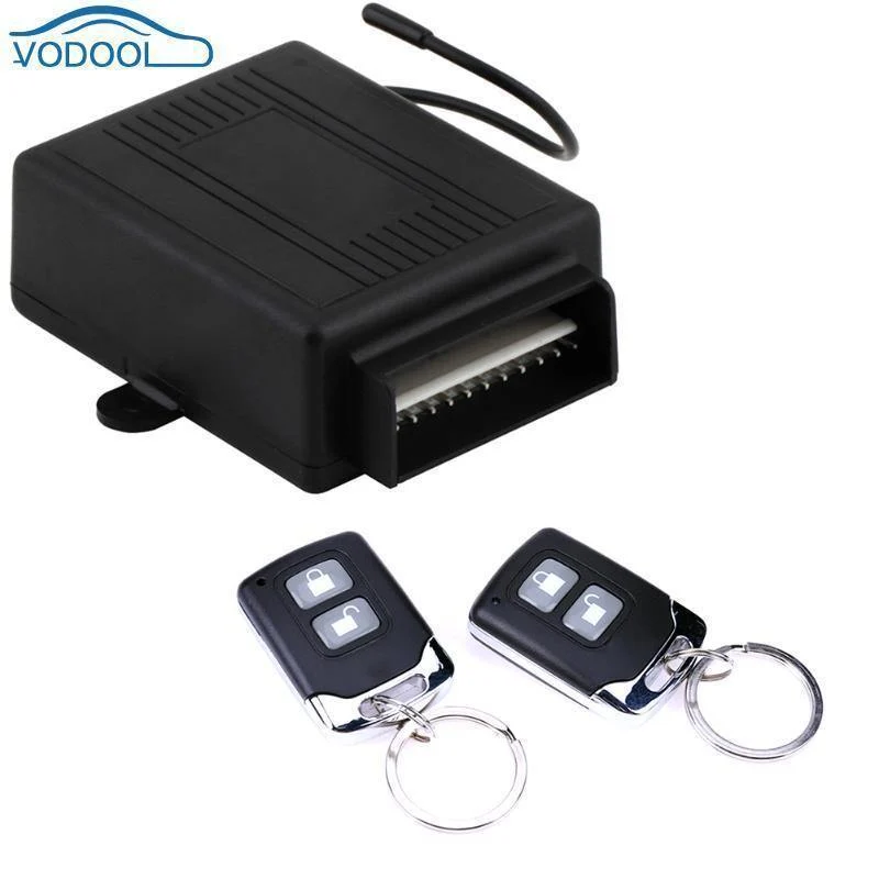 Universal Car Alarm Systems Kfz-Fernbedienung Zentralverriegelung Kit Auto Türschloss Verriegelung 2 Fernbedienung Keyless Entry System