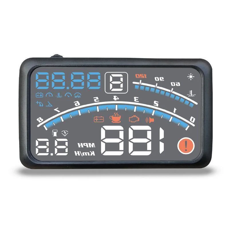 4E 5.5 "Auto HUD Head Up Display Auto OBD2 II EUOBD Überdrehzahlwarnsystem Projektor Windschutzscheibe Auto Elektronischer Spannungsalarm