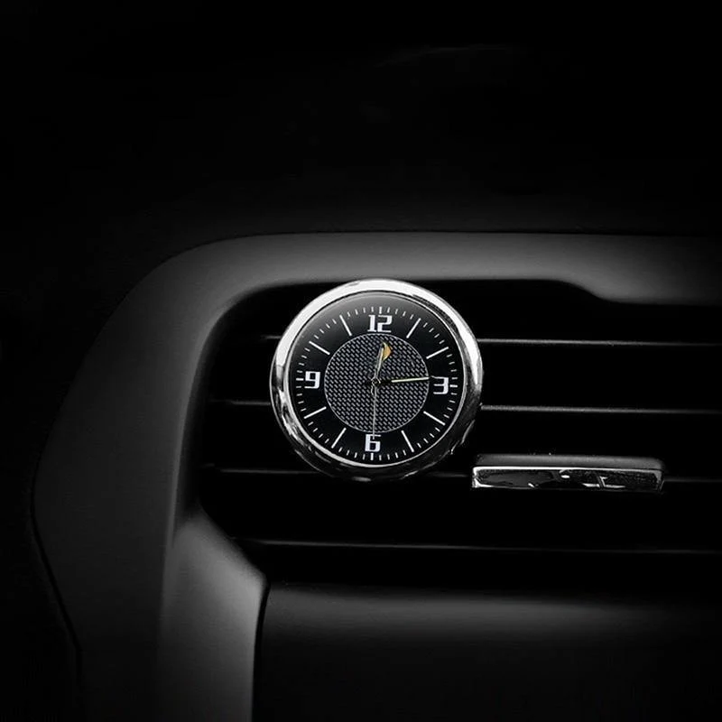 1pc Quarzuhr Einfaches und einzigartiges Design Autoinnenverzierung Leuchtende elektronische Digitaluhr Dekorativ für die meisten Autos
