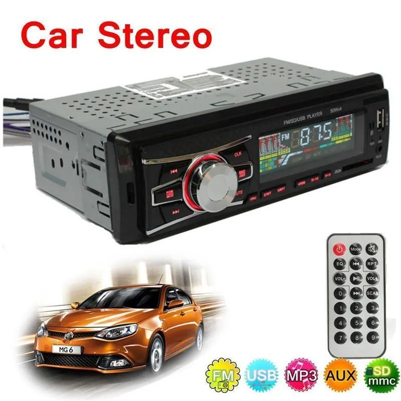 Auto Elektronik 12V Autoradio Audio Player 1 DIN Autoradio Kits Stereo FM Tuner AUX USB MP3 Player SD
