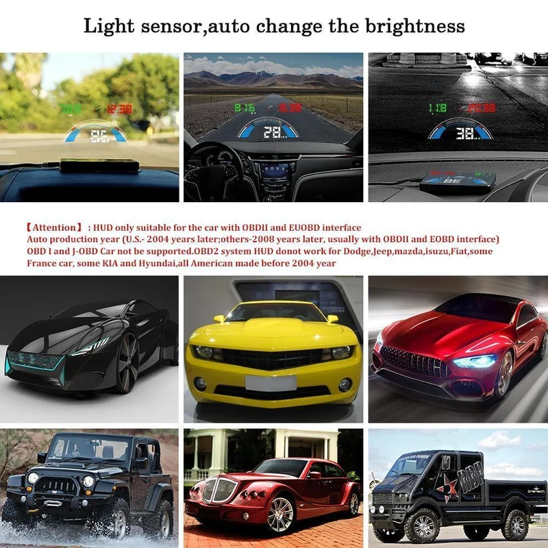 S7 Auto Geschwindigkeit Projektor Auto Elektronik Digital Tacho Zubehör Windschutzscheibe Projektor OBD2 Head Up Display OBD 2 HUD
