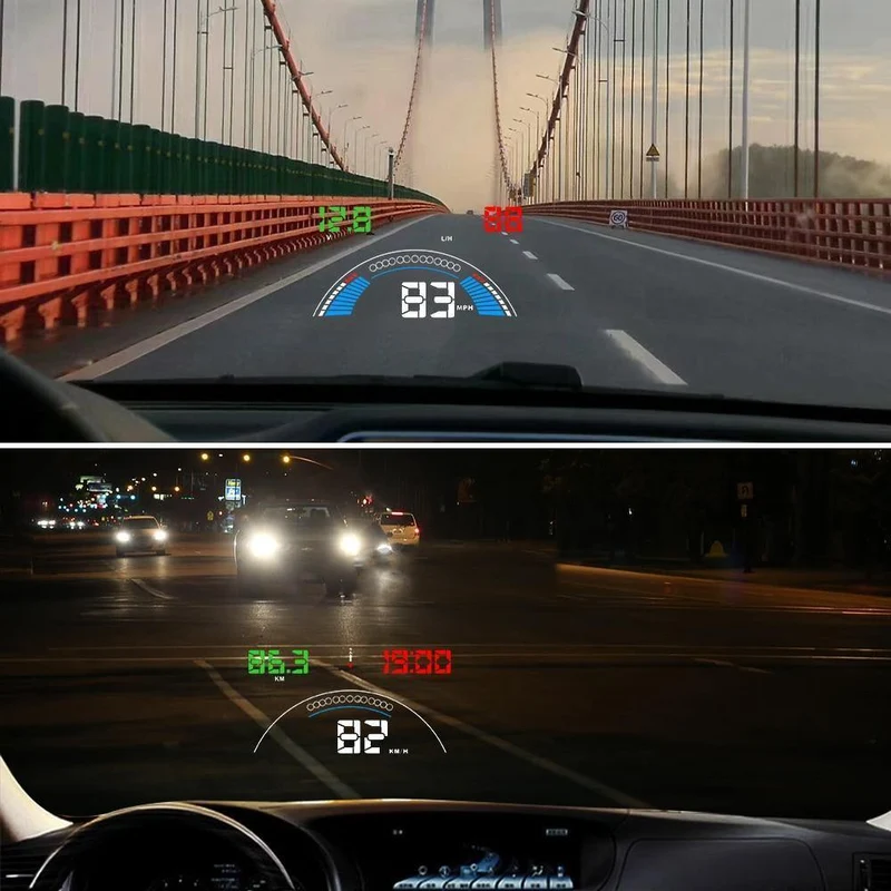 S7 Auto Geschwindigkeit Projektor Auto Elektronik Digital Tacho Zubehör Windschutzscheibe Projektor OBD2 Head Up Display OBD 2 HUD