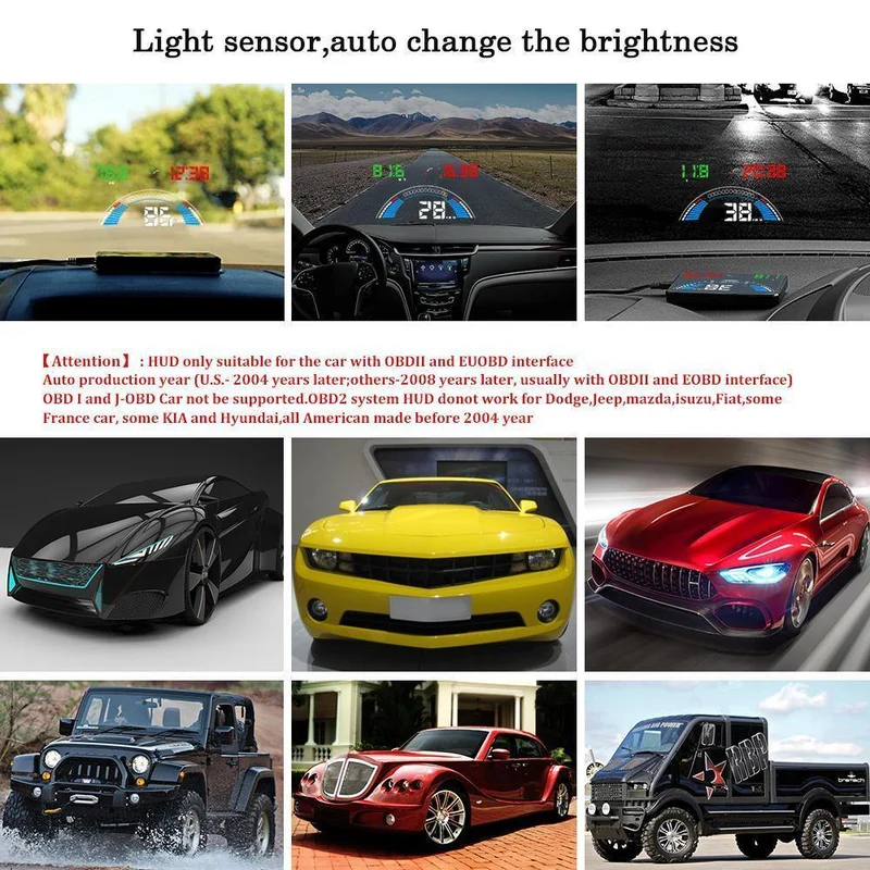 S7 Auto Geschwindigkeit Projektor Auto Elektronik Digital Tacho Zubehör Windschutzscheibe Projektor OBD2 Head Up Display OBD 2 HUD