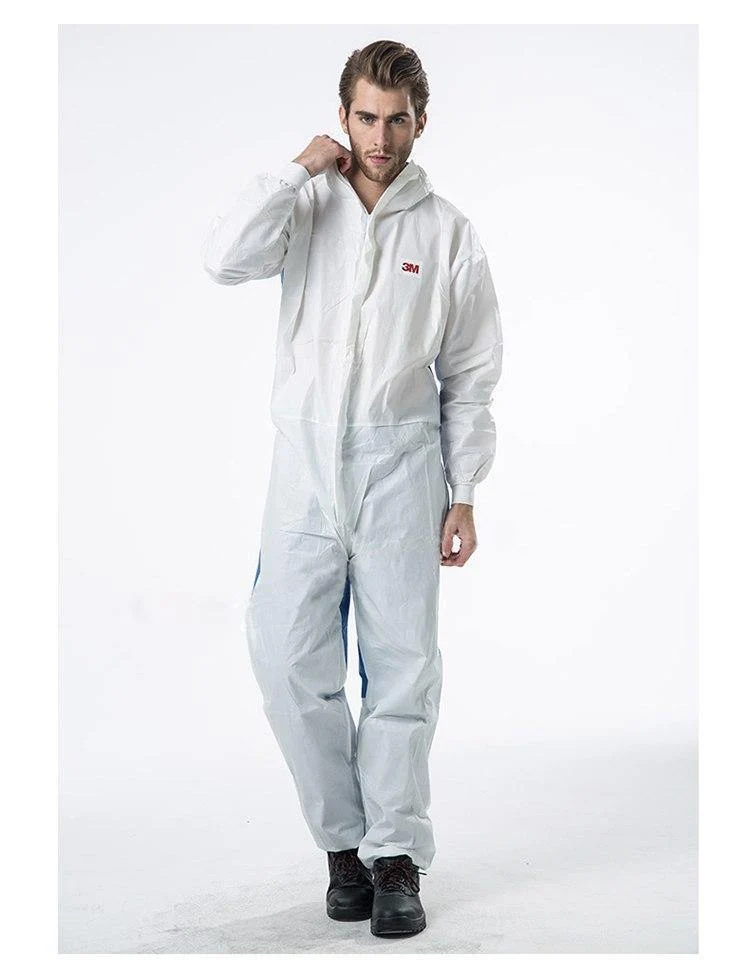 3M Männer Frauen Antistatischer Einwegoverall mit Kapuze Reinraumkleidung Staubdichte Arbeitskleidung Lackfabrikuniformen Overalls