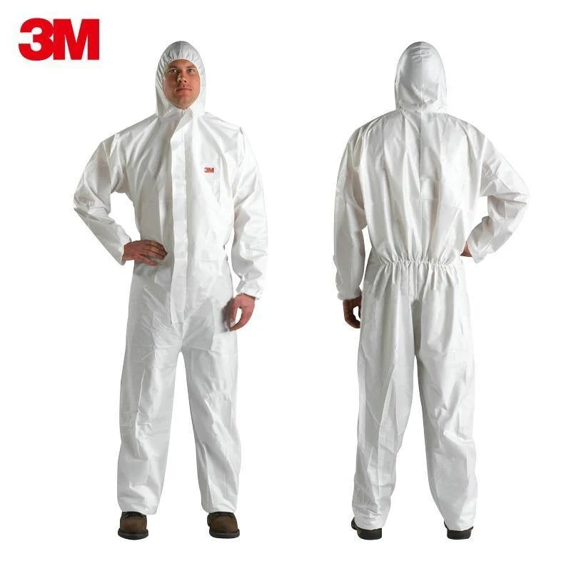 3M 4515 Sicherheitskleidung Einweg-Schutzanzüge Weiß Mit Kapuze Feinstaub Flüssigkeit für Pestizide / Spray LT056