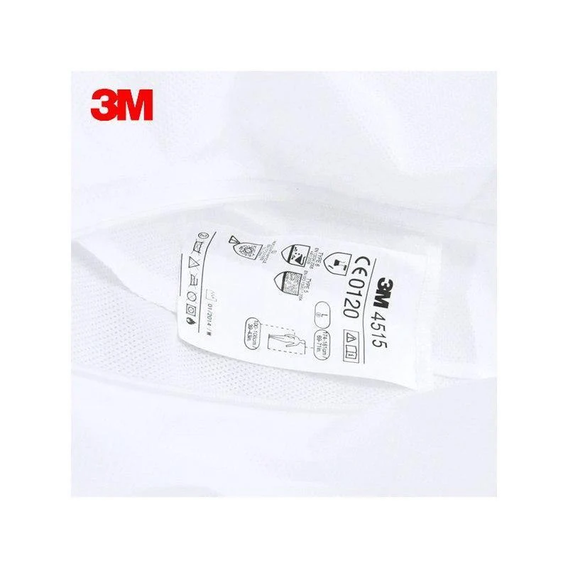 3M 4515 Sicherheitskleidung Einweg-Schutzanzüge Weiß Mit Kapuze Feinstaub Flüssigkeit für Pestizide / Spray LT056