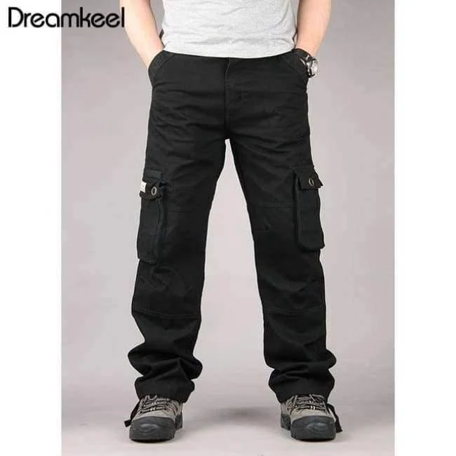 Tactical Military Fatigues Cargohose Herren Herren Baumwolle Lose Military Hose Hose Plus Size 40 Hellgrün