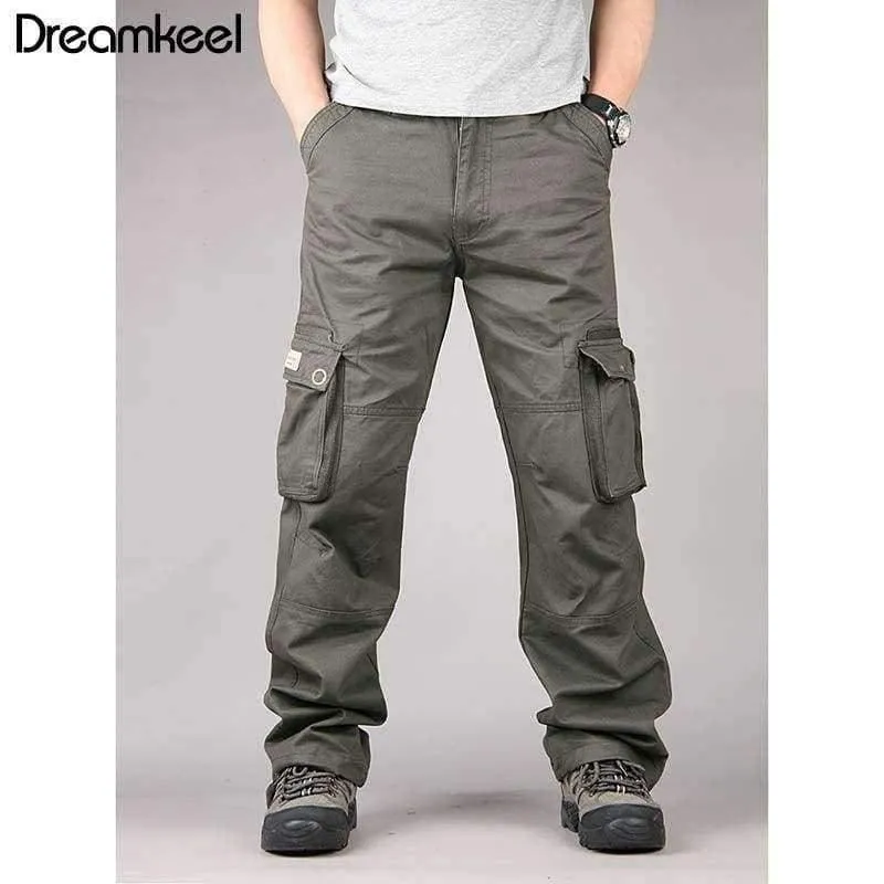 Tactical Military Fatigues Cargohose Herren Herren Baumwolle Lose Military Hose Hose Plus Size 40 Hellgrün
