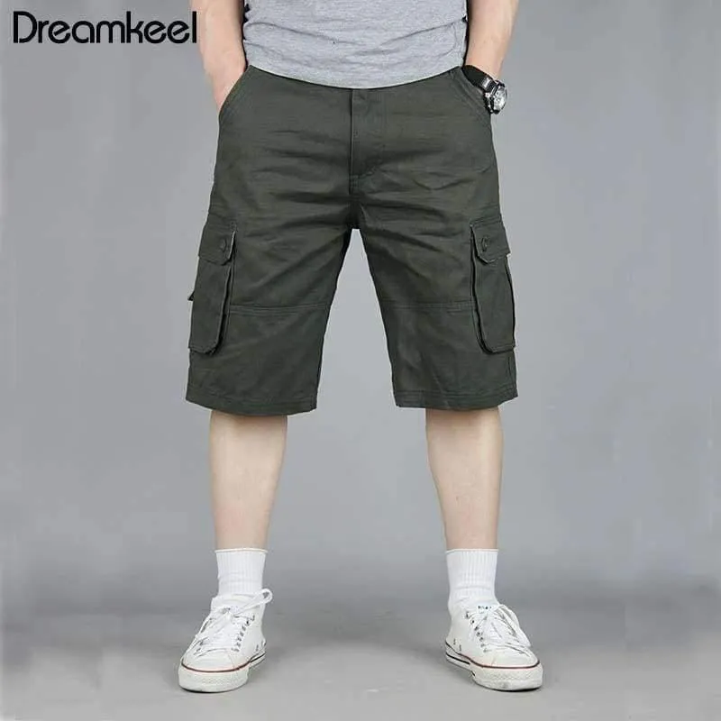 Men Boutique Casual Shorts Fashion Style Lässige feste Baumwolle Streetwear Männliche Taschen Shorts Plus Size