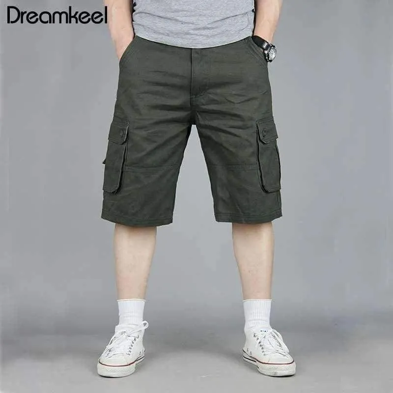 Men Boutique Casual Shorts Fashion Style Lässige feste Baumwolle Streetwear Männliche Taschen Shorts Plus Size
