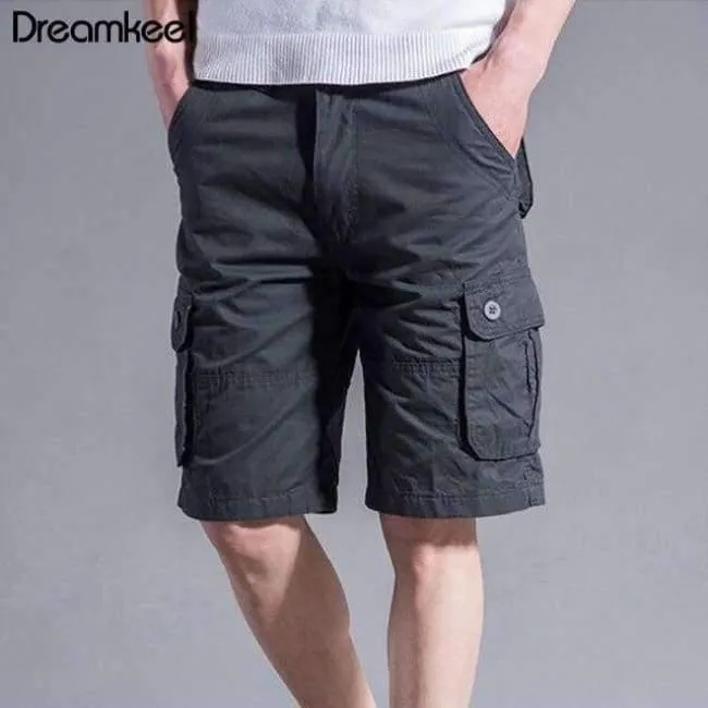 Men Boutique Casual Shorts Fashion Style Lässige feste Baumwolle Streetwear Männliche Taschen Shorts Plus Size