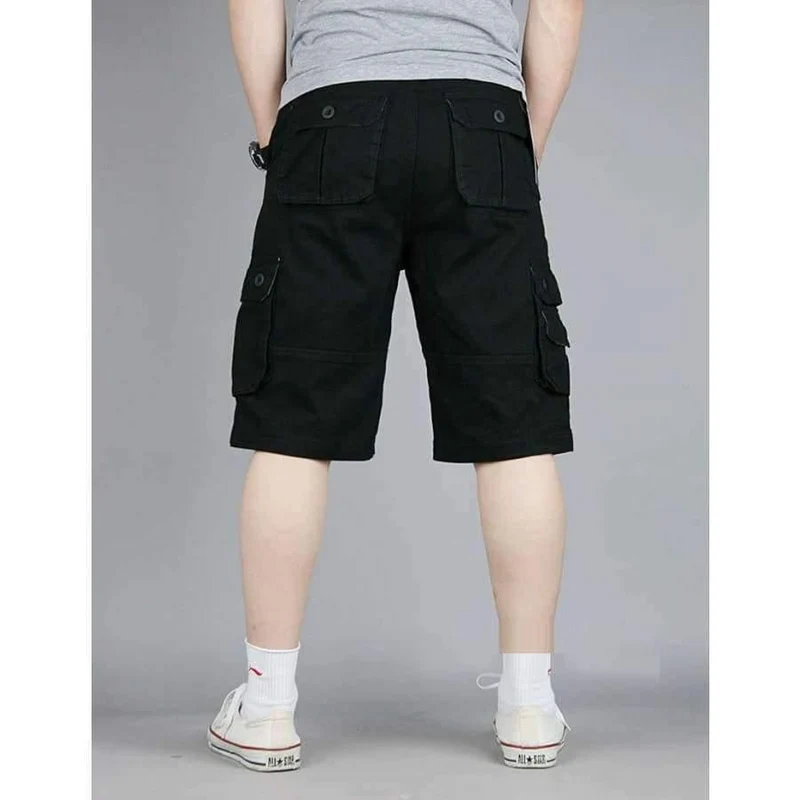 Men Boutique Casual Shorts Fashion Style Lässige feste Baumwolle Streetwear Männliche Taschen Shorts Plus Size