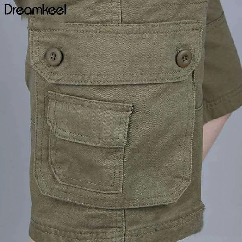 Men Boutique Casual Shorts Fashion Style Lässige feste Baumwolle Streetwear Männliche Taschen Shorts Plus Size