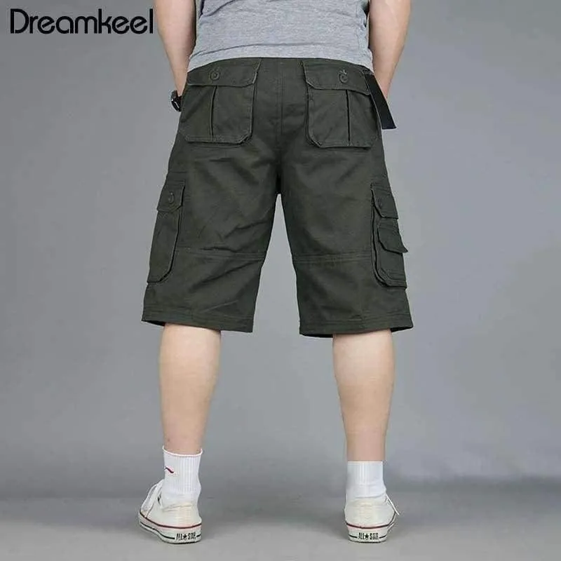 Men Boutique Casual Shorts Fashion Style Lässige feste Baumwolle Streetwear Männliche Taschen Shorts Plus Size
