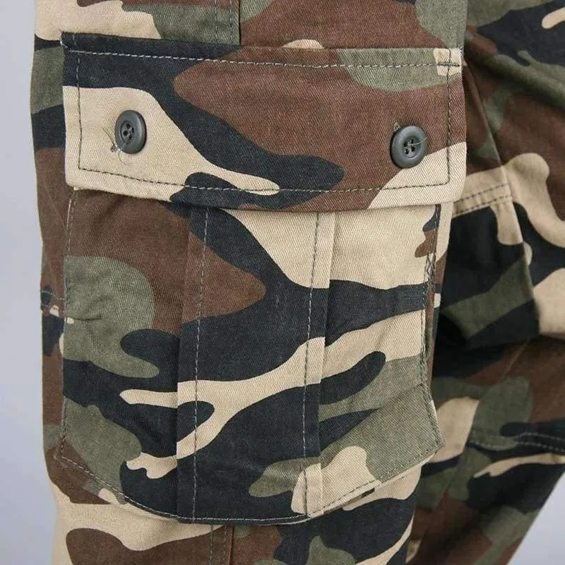 Kampf Multi-Taschen Casual Hosen Camouflage Military Cargo Pants Männer Outwear Overalls Armee taktische Hosen