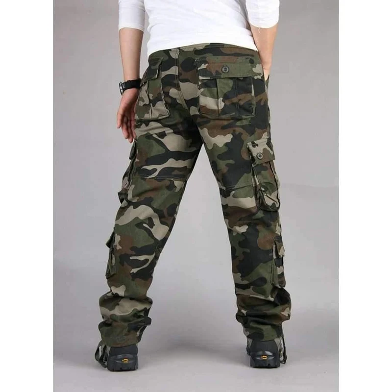 Kampf Multi-Taschen Casual Hosen Camouflage Military Cargo Pants Männer Outwear Overalls Armee taktische Hosen