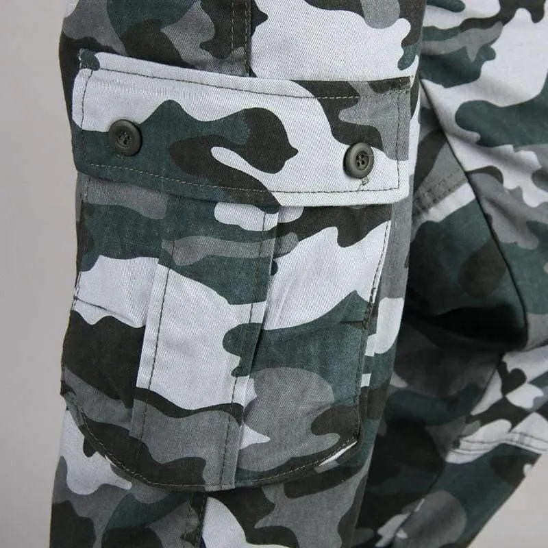 Kampf Multi-Taschen Casual Hosen Camouflage Military Cargo Pants Männer Outwear Overalls Armee taktische Hosen