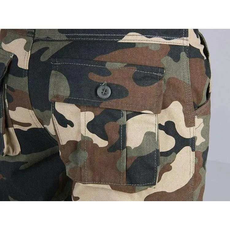 Kampf Multi-Taschen Casual Hosen Camouflage Military Cargo Pants Männer Outwear Overalls Armee taktische Hosen
