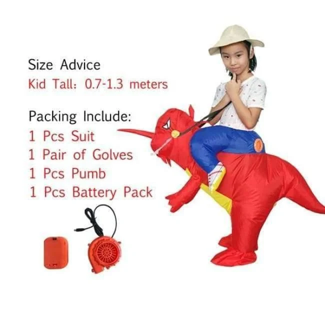Halloween kostüm für frauen aufblasbare dinosaurier kostüme für erwachsene männer T-rex fancy dress kinder erwachsene Fan betrieben