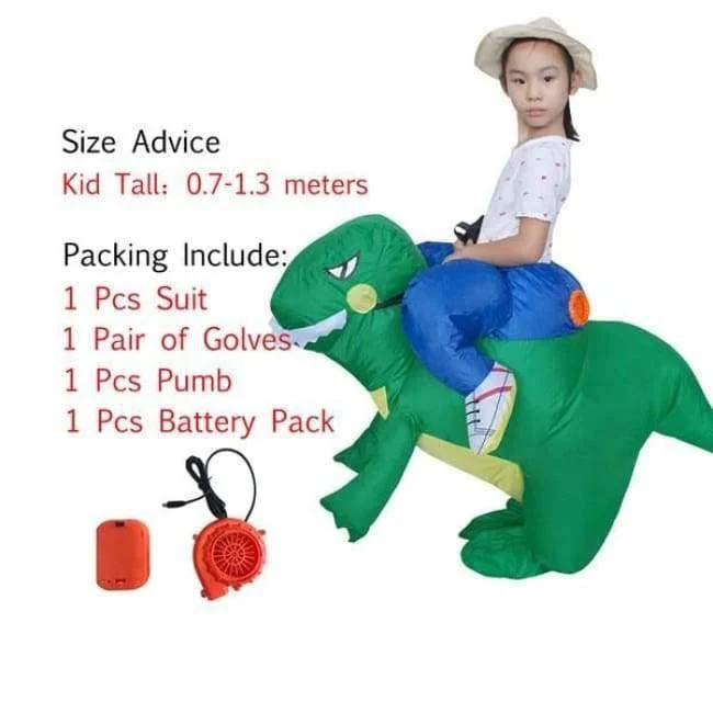 Halloween kostüm für frauen aufblasbare dinosaurier kostüme für erwachsene männer T-rex fancy dress kinder erwachsene Fan betrieben