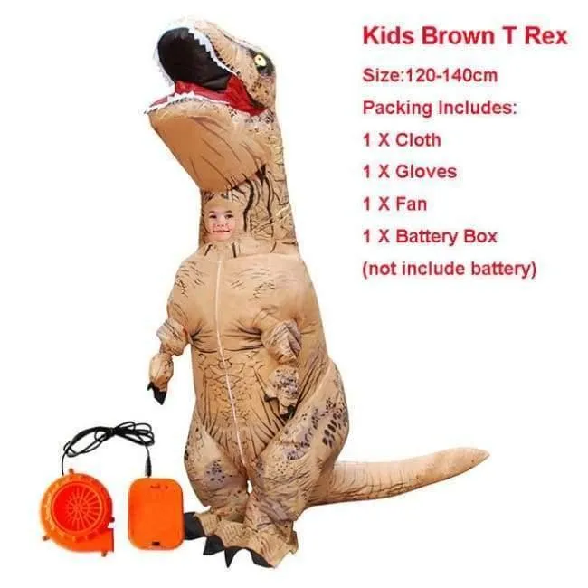 Halloween kostüm für frauen aufblasbare dinosaurier kostüme für erwachsene männer T-rex fancy dress kinder erwachsene Fan betrieben