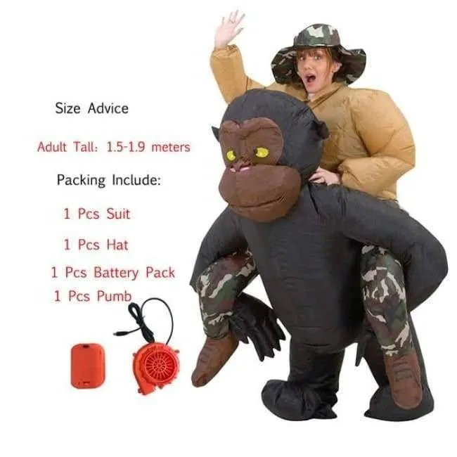 Halloween kostüm für frauen aufblasbare dinosaurier kostüme für erwachsene männer T-rex fancy dress kinder erwachsene Fan betrieben