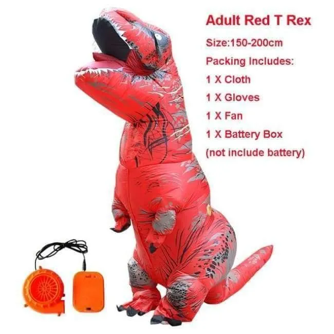 Halloween kostüm für frauen aufblasbare dinosaurier kostüme für erwachsene männer T-rex fancy dress kinder erwachsene Fan betrieben