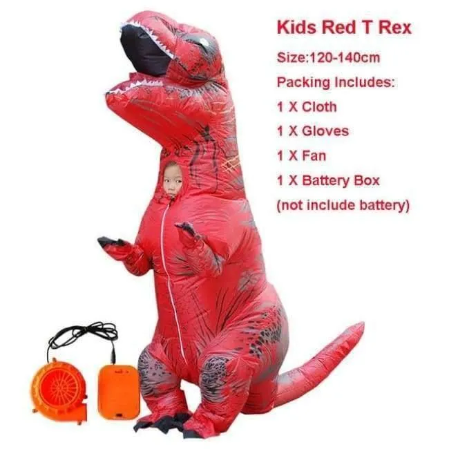 Halloween kostüm für frauen aufblasbare dinosaurier kostüme für erwachsene männer T-rex fancy dress kinder erwachsene Fan betrieben