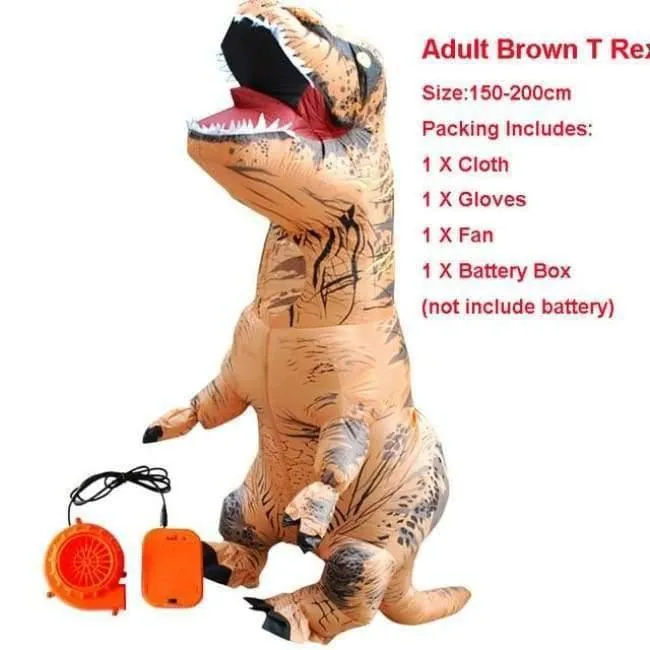 Halloween kostüm für frauen aufblasbare dinosaurier kostüme für erwachsene männer T-rex fancy dress kinder erwachsene Fan betrieben