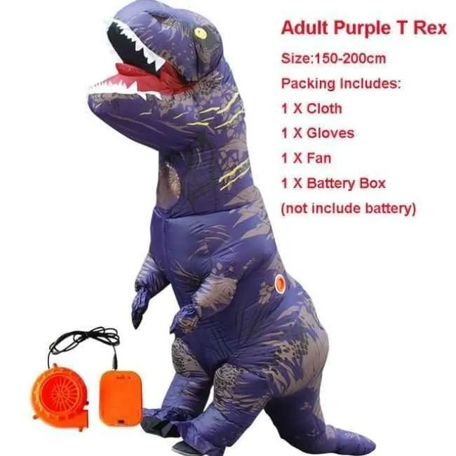 Halloween kostüm für frauen aufblasbare dinosaurier kostüme für erwachsene männer T-rex fancy dress kinder erwachsene Fan betrieben