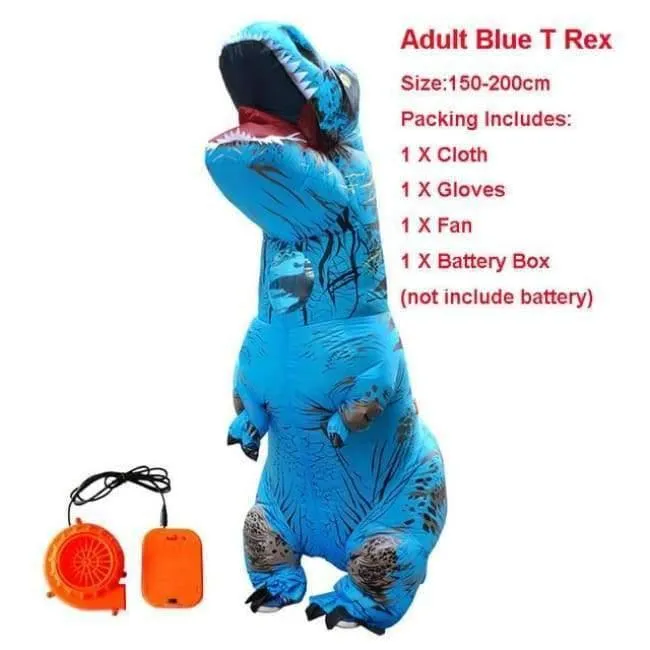 Halloween kostüm für frauen aufblasbare dinosaurier kostüme für erwachsene männer T-rex fancy dress kinder erwachsene Fan betrieben