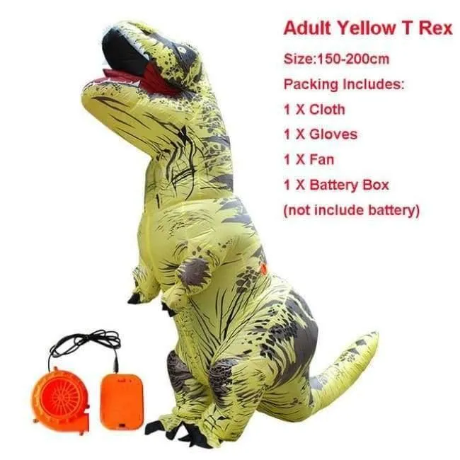 Halloween kostüm für frauen aufblasbare dinosaurier kostüme für erwachsene männer T-rex fancy dress kinder erwachsene Fan betrieben