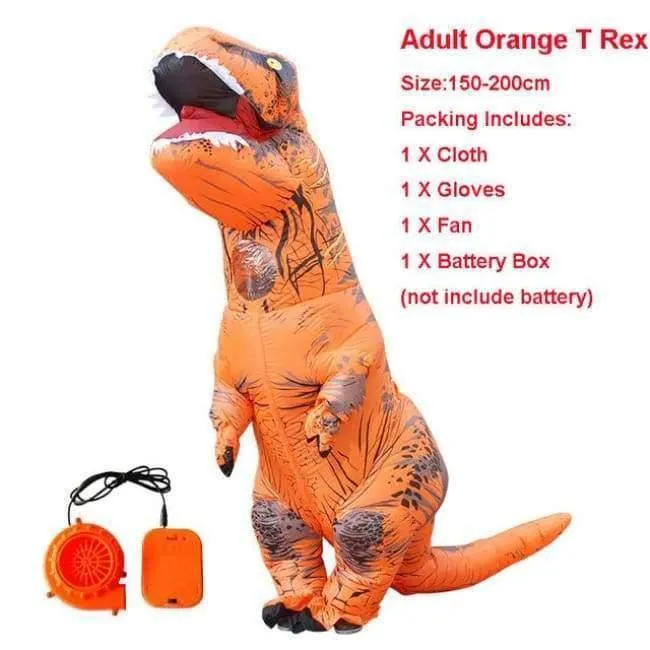 Halloween kostüm für frauen aufblasbare dinosaurier kostüme für erwachsene männer T-rex fancy dress kinder erwachsene Fan betrieben