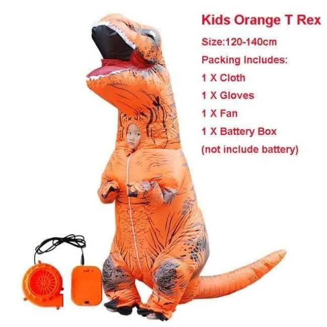 Halloween kostüm für frauen aufblasbare dinosaurier kostüme für erwachsene männer T-rex fancy dress kinder erwachsene Fan betrieben