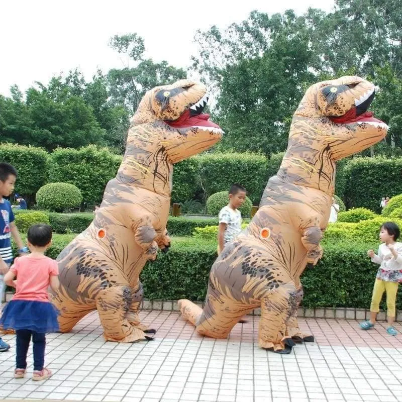 Erwachsene T-REX Aufblasbare Kostüm Weihnachten Cosplay Dinosaurier Tier Overall Halloween Kostüm für Frauen Männer