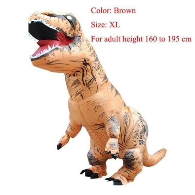 Erwachsene T-REX Aufblasbare Kostüm Weihnachten Cosplay Dinosaurier Tier Overall Halloween Kostüm für Frauen Männer