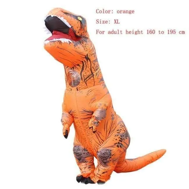 Erwachsene T-REX Aufblasbare Kostüm Weihnachten Cosplay Dinosaurier Tier Overall Halloween Kostüm für Frauen Männer