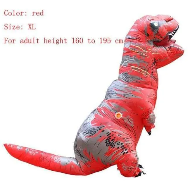 Erwachsene T-REX Aufblasbare Kostüm Weihnachten Cosplay Dinosaurier Tier Overall Halloween Kostüm für Frauen Männer