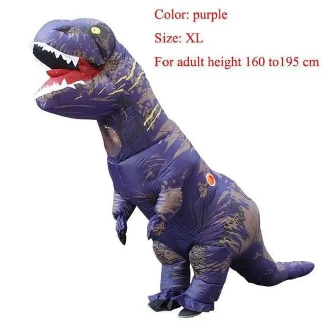 Erwachsene T-REX Aufblasbare Kostüm Weihnachten Cosplay Dinosaurier Tier Overall Halloween Kostüm für Frauen Männer