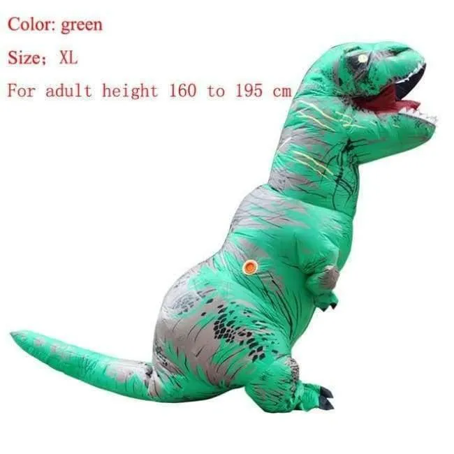 Erwachsene T-REX Aufblasbare Kostüm Weihnachten Cosplay Dinosaurier Tier Overall Halloween Kostüm für Frauen Männer