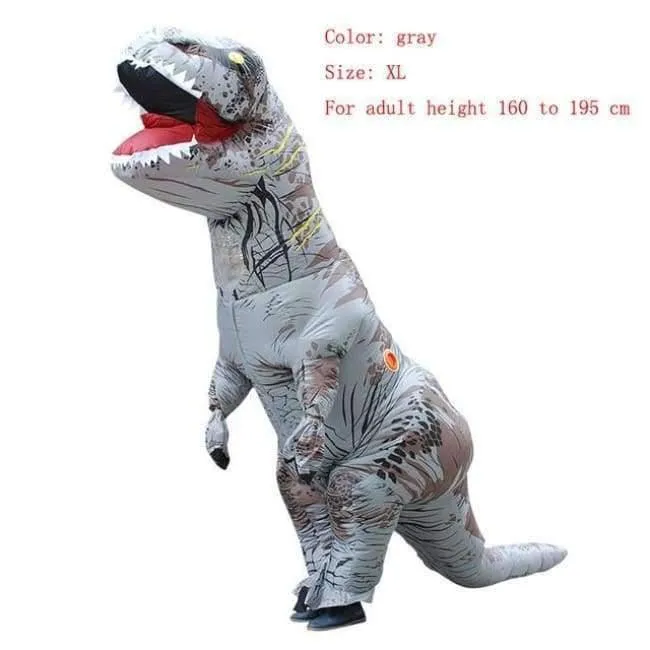 Erwachsene T-REX Aufblasbare Kostüm Weihnachten Cosplay Dinosaurier Tier Overall Halloween Kostüm für Frauen Männer