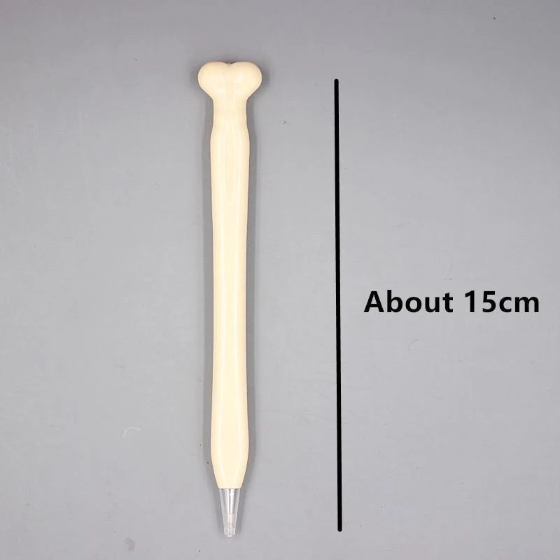 50 Pcs Großhandel Knochenform Kugelschreiber Neuheit Stift Schreibzubehör Geschenk Schule Büro