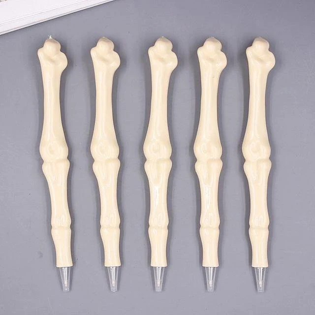 50 Pcs Großhandel Knochenform Kugelschreiber Neuheit Stift Schreibzubehör Geschenk Schule Büro