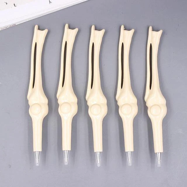 50 Pcs Großhandel Knochenform Kugelschreiber Neuheit Stift Schreibzubehör Geschenk Schule Büro