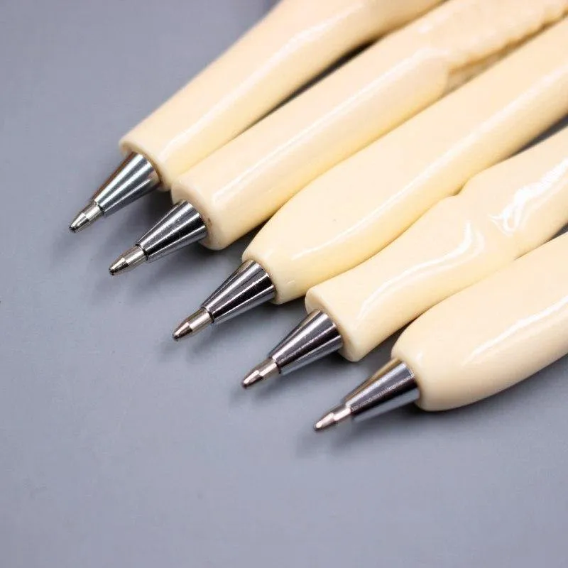50 Pcs Großhandel Knochenform Kugelschreiber Neuheit Stift Schreibzubehör Geschenk Schule Büro