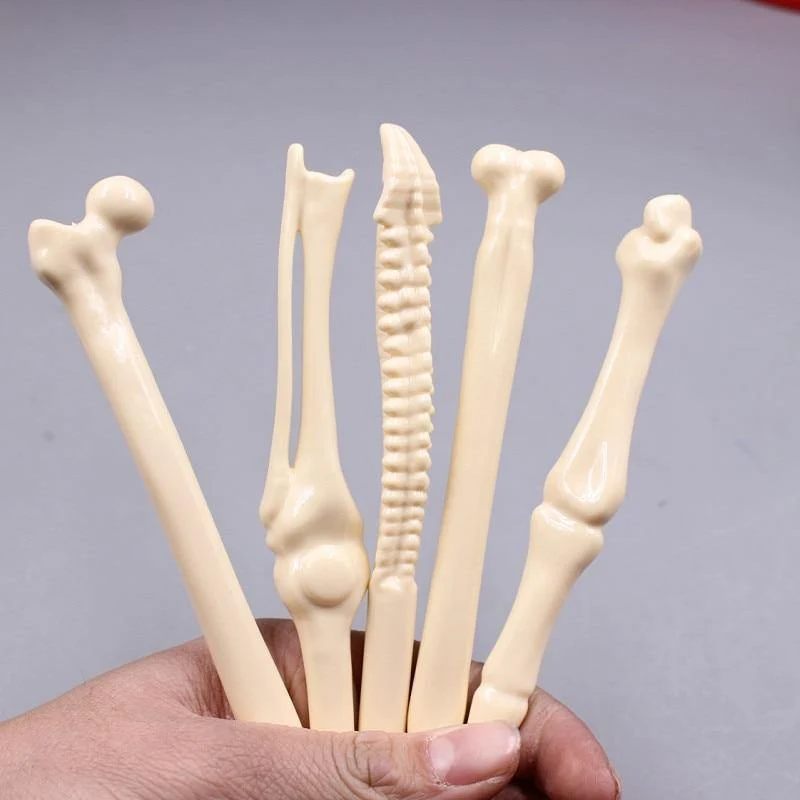 50 Pcs Großhandel Knochenform Kugelschreiber Neuheit Stift Schreibzubehör Geschenk Schule Büro