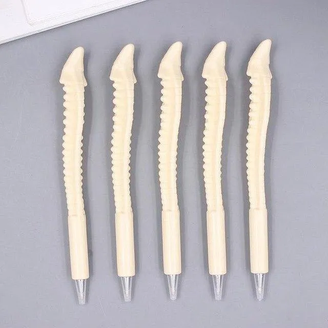 50 Pcs Großhandel Knochenform Kugelschreiber Neuheit Stift Schreibzubehör Geschenk Schule Büro