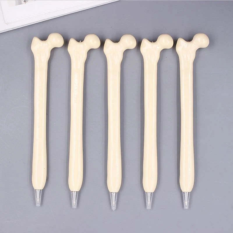 50 Pcs Großhandel Knochenform Kugelschreiber Neuheit Stift Schreibzubehör Geschenk Schule Büro